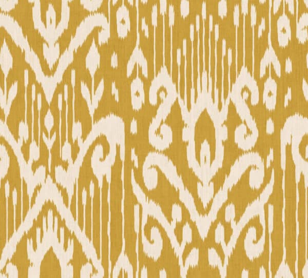 Papel pintado de thai ikat en color amarillo Padmasalis A00802
