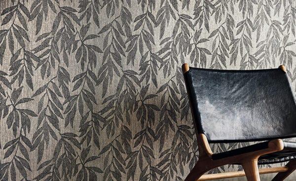 Papel pintado de hojas en color beige Delphie Wallcovering W436/01 - Imagen 4