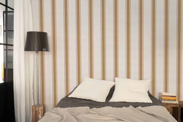 Papel pintado de rayas en color verde Stripe 5 A00727 - Imagen 9