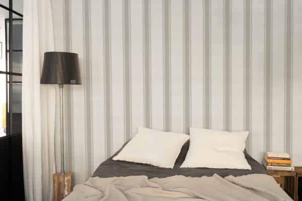 Papel pintado de rayas en color verde Stripe 5 A00727 - Imagen 4