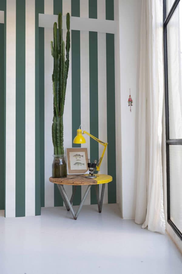 Papel pintado de rayas en color gris Stripe 8 A00741 - Imagen 5