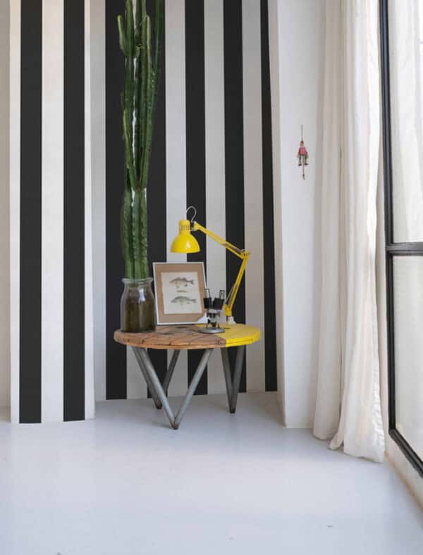 Papel pintado de rayas en color gris Stripe 8 A00741 - Imagen 13