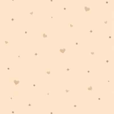 Papel pintado de estrellas rosa y oro Estelle 104444403