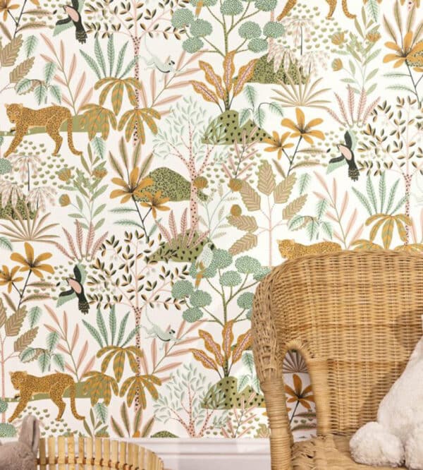 Papel pintado de animales color azul Jane 104486488 - Imagen 6