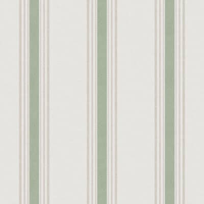 Papel pintado de rayas color verde Hana 1909-5