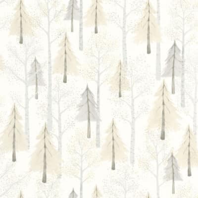 Papel pintado de árboles color gris Walk in the Forest 88249210