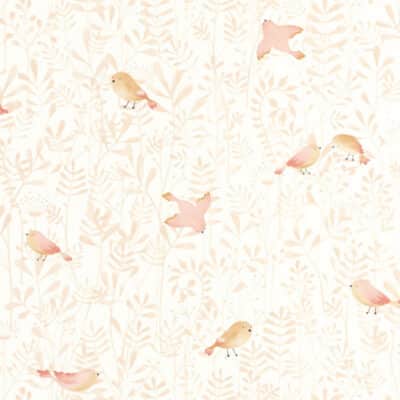 Papel pintado de pajaros color rosa Flying Bird 88314120