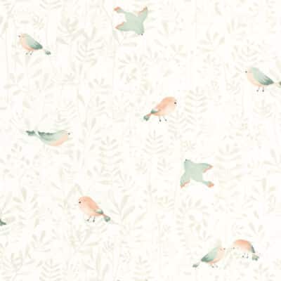 Papel pintado de pajaros color verde Flying Bird 88317088