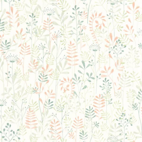 Papel pintado de hojas color verde Wild Garden 88327742