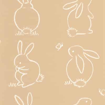 Papel pintado de animales color beige Funny Bunny 88381887