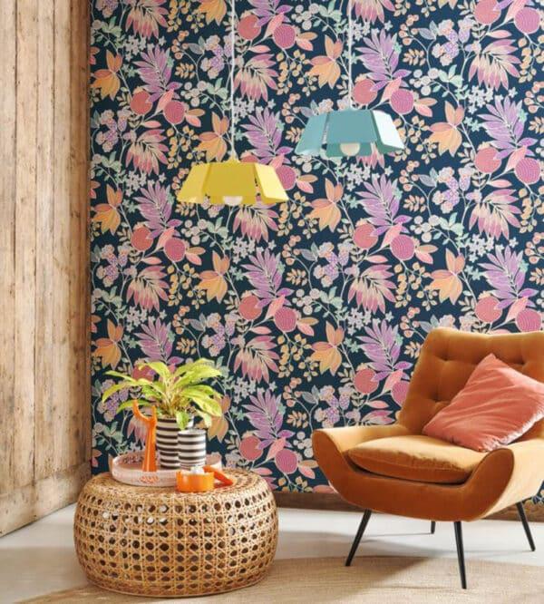 Papel pintado de hojas color negro Palm Springs 88809696 - Imagen 8