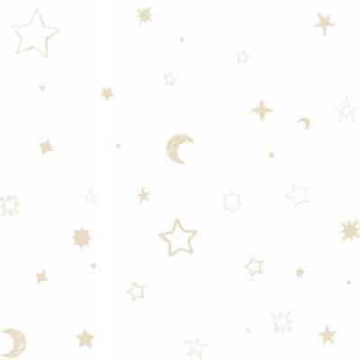 Papel pintado de estrellas color beige Family 9002-10