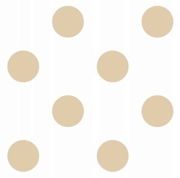Papel pintado de círculos color beige Family 9014-10