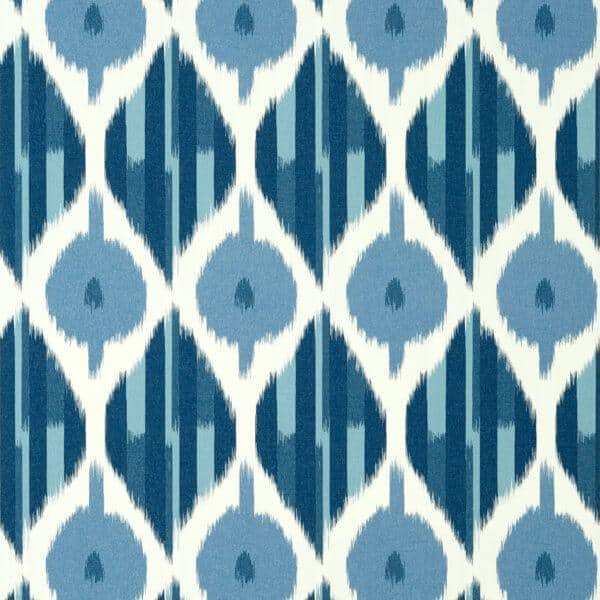 Papel pintado de ikat color azul Kimono AT9855