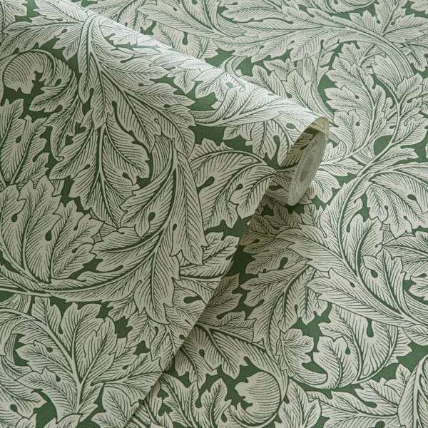 Papel pintado de hojas color verde Acanthus W0175/01 - Imagen 3
