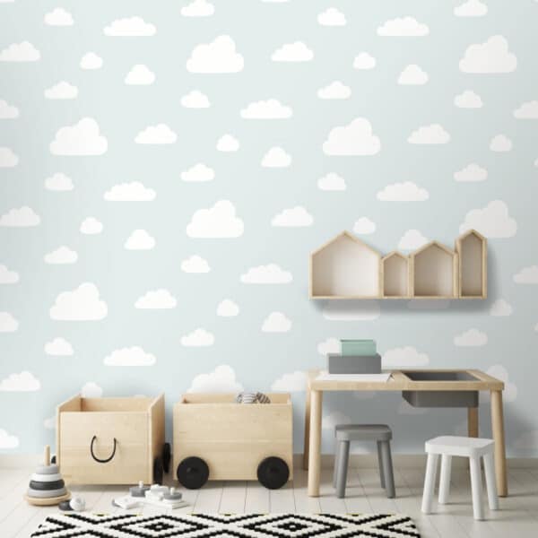 Papel pintado de nubes color azul Junior JN1831 - Imagen 7