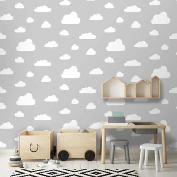 Papel pintado de nubes color azul Junior JN1831 - Imagen 6