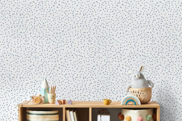 Papel pintado de topos color azul Junior JN9301 - Imagen 3