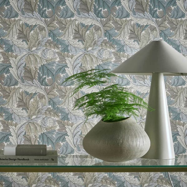 Papel pintado de hojas color verde Acanthus W0175/01 - Imagen 5