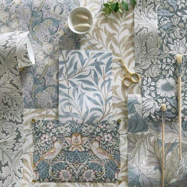 Papel pintado de hojas en color azul Willow Boughs W0172/01 - Imagen 9