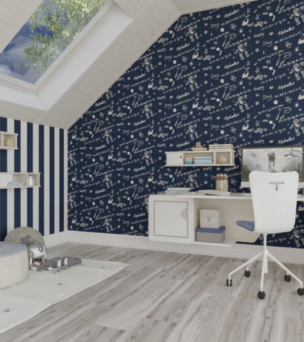 Papel pintado de rayas color gris Family 9012-20 - Imagen 7