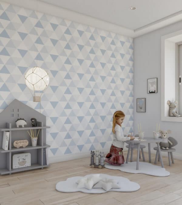 Papel pintado geométrico color gris Family 9006-20 - Imagen 3