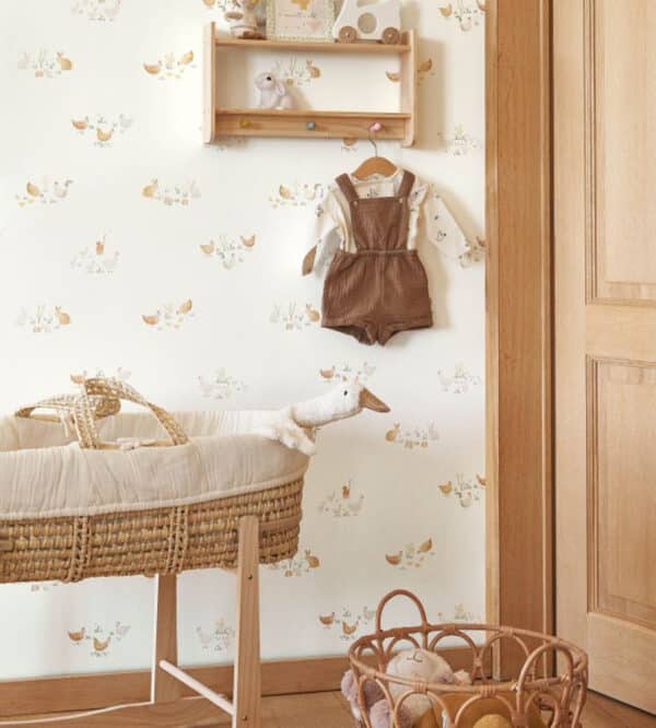 Papel pintado de animales color natural Companions of the Farm 88372931 - Imagen 3