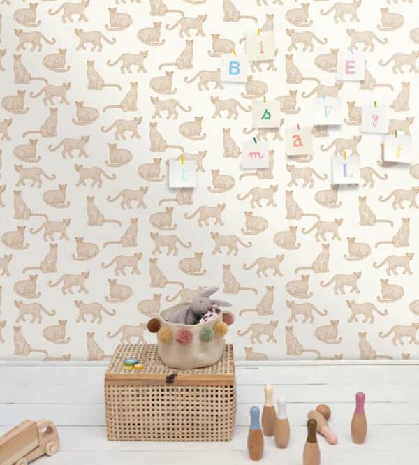 Papel pintado de animales color beige Lea 104390239 - Imagen 3