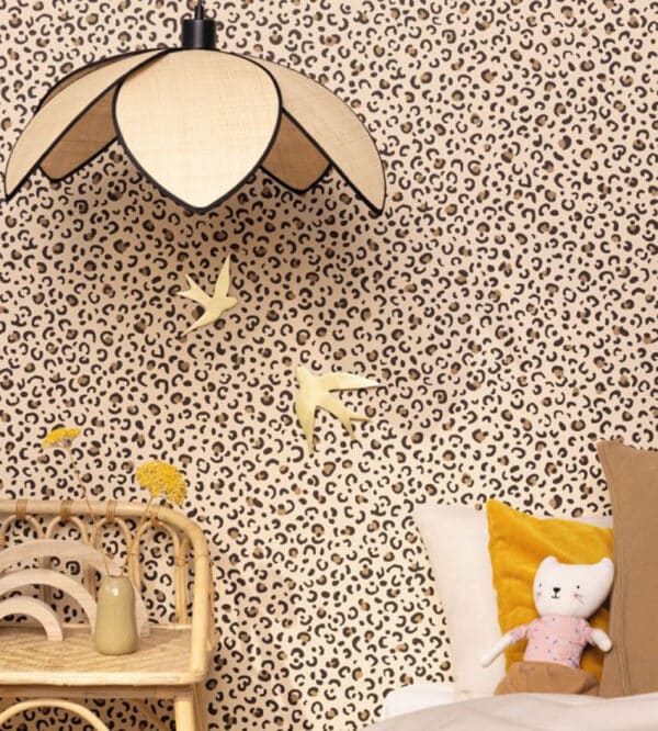 Papel pintado print animal color rosa Leonne 104454441 - Imagen 5