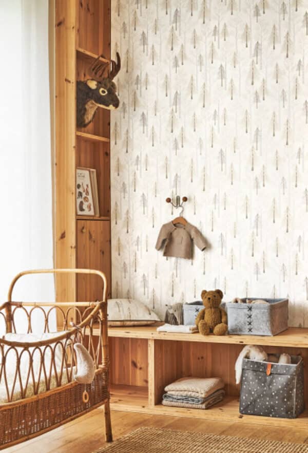 Papel pintado de árboles color beige Walk in the Forest 88241732 - Imagen 3