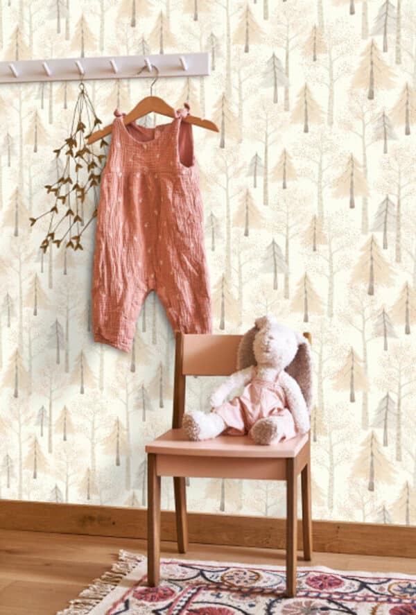 Papel pintado de árboles color beige Walk in the Forest 88241732 - Imagen 5