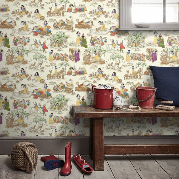 Papel pintado de Blancanieves en color azul Snow White DDIW217274 - Imagen 16