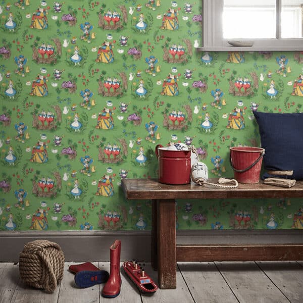 Papel pintado de Alicia en color azul Alice in Wonderland DDIW217286 - Imagen 11