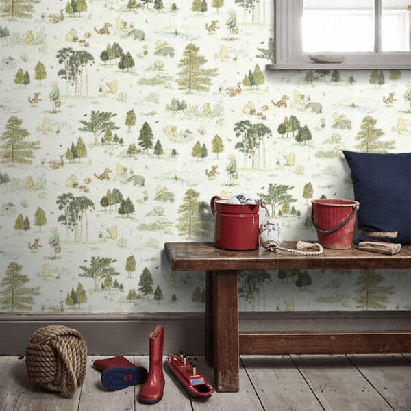 Papel pintado de Winnie the Pooh en color verde Winnie the Pooh DDIW217280 - Imagen 7