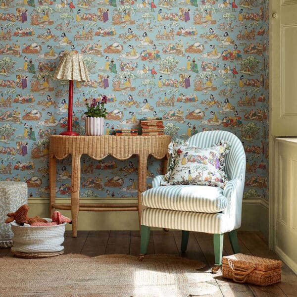 Papel pintado de Alicia en color azul Alice in Wonderland DDIW217286 - Imagen 7