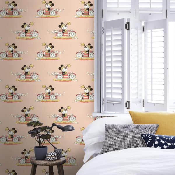 Papel pintado de Minnie en color beige Minnie on the Movie DDIW217270 - Imagen 16