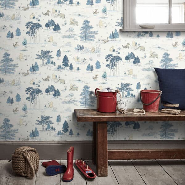 Papel pintado de Winnie the Pooh en color verde Winnie the Pooh DDIW217280 - Imagen 14