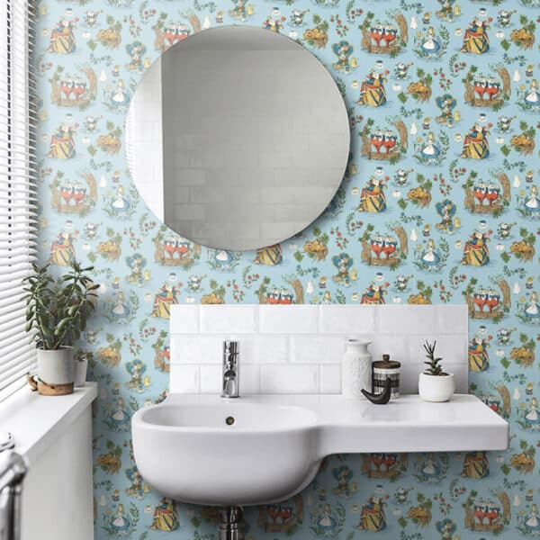 Papel pintado de Alicia en color azul Alice in Wonderland DDIW217286 - Imagen 10