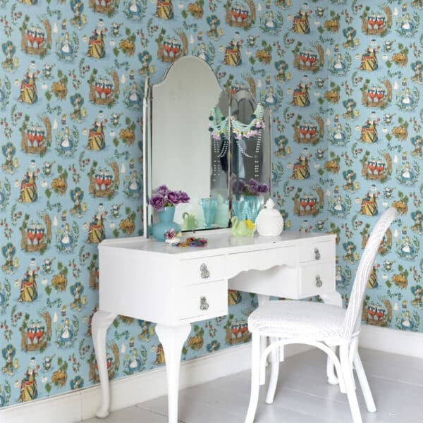 Papel pintado de Alicia en color azul Alice in Wonderland DDIW217286 - Imagen 5
