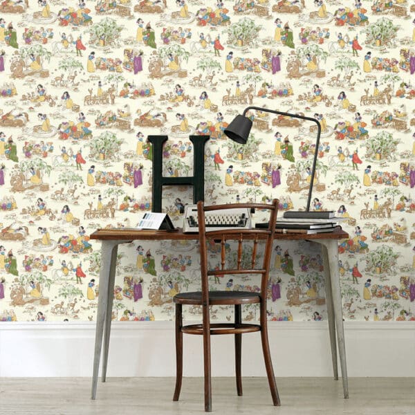 Papel pintado de Blancanieves en color azul Snow White DDIW217274 - Imagen 12