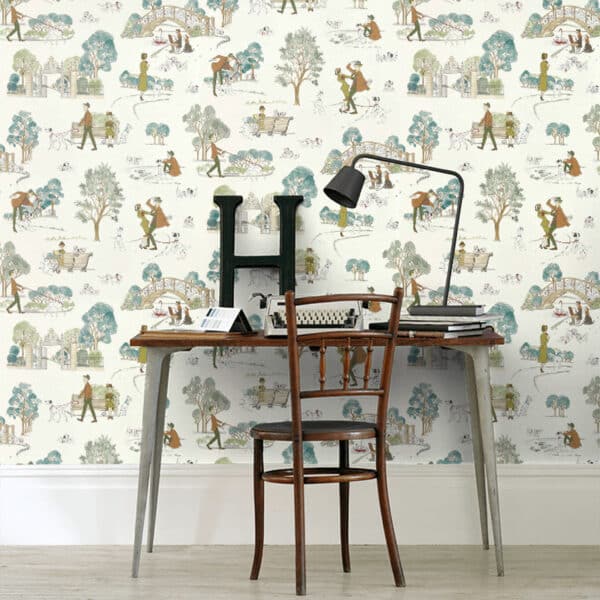 Papel pintado de 101 Dálmatas en color verde 101 Dalmatians DDIW217290 - Imagen 3