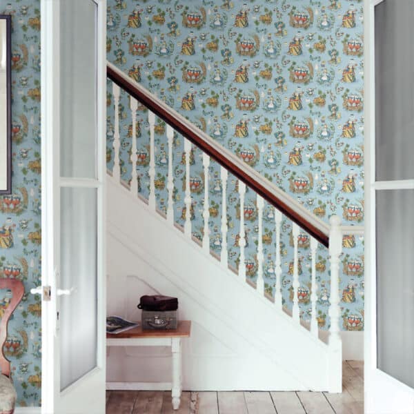 Papel pintado de Alicia en color azul Alice in Wonderland DDIW217286 - Imagen 3