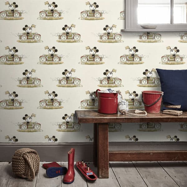 Papel pintado de Minnie en color beige Minnie on the Movie DDIW217270 - Imagen 7