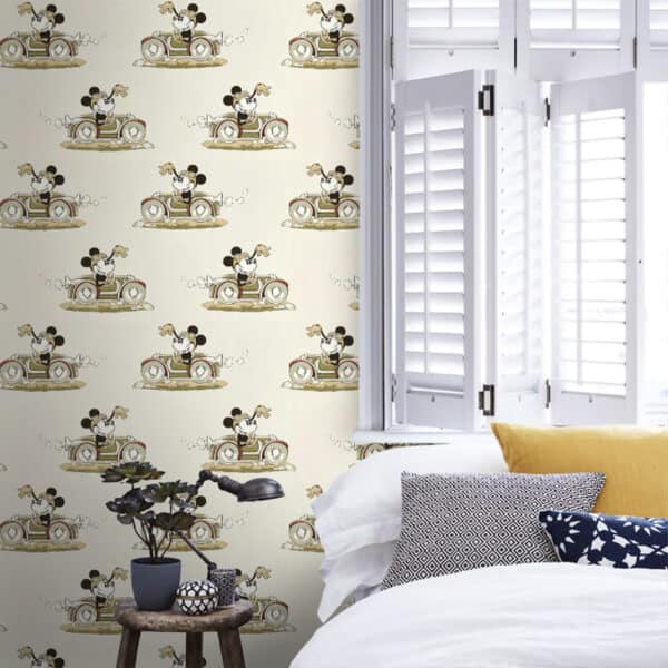 Papel pintado de Minnie en color beige Minnie on the Movie DDIW217270 - Imagen 4