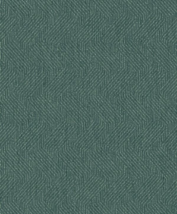 Papel pintado geométrico color verde Aruba 8114