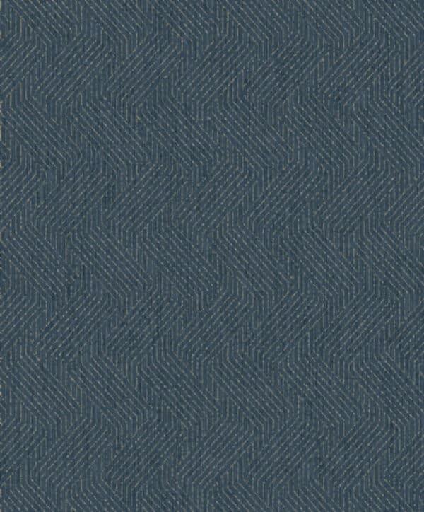 Papel pintado geométrico color azul Aruba 8116