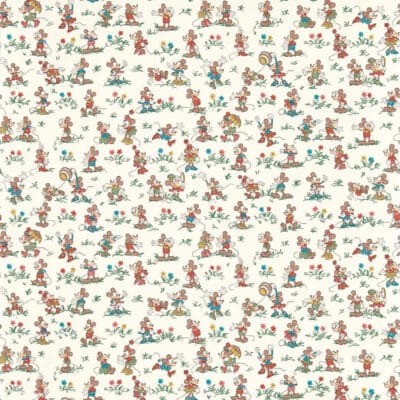 Papel pintado de Mickey Mouse y Minnie en multicolor Mickey and Minnie DDIW217263