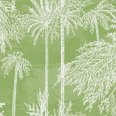 Papel pintado de palmeras en color verde Palm Grove LN40204