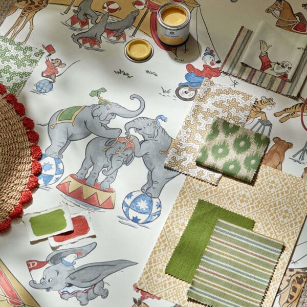 Papel pintado de animales en multicolor Dumbo DDIW217284 - Imagen 3