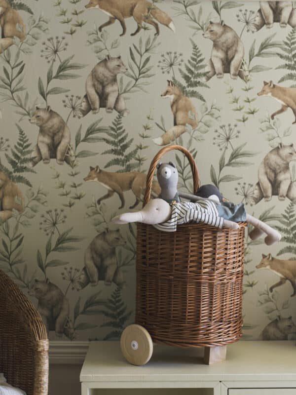 Papel pintado de animales en color azul Wild Forest 6920 - Imagen 8
